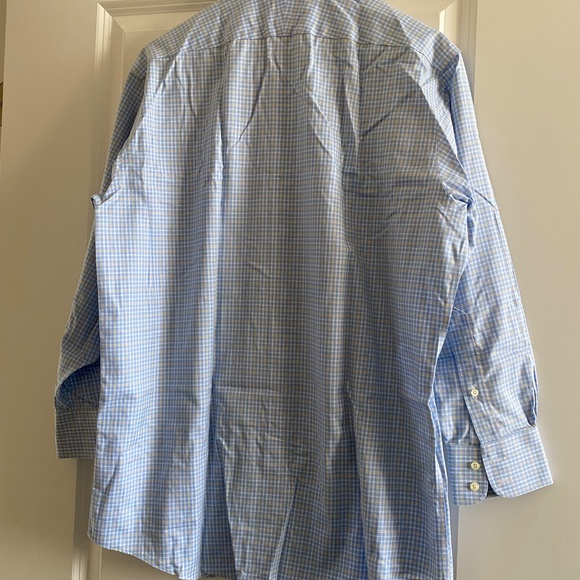 Brooks Brothers Long Sleeve Non-Iron Blue/Yellow Check 346 Original Polo Size M - Picture 2 of 7
